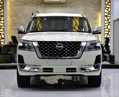 Nissan Patrol ( 2015 Model ) with 2020 Model Body Kit in White Color GCC Specs