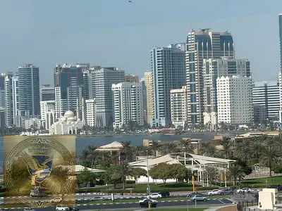For annual rent the most beautiful one bedroom apartment in Al Majaz 2 with free air conditioning and a sea view in a prime location