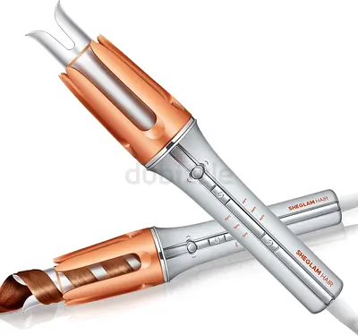 SHEGLAM Automatic Curling Iron 32mm with 3 Temperatures Fast Heating, 2-Way Rotation