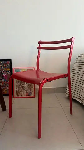 Dining Room Chairs - GENESON (IKEA) - Red Metal (x4)