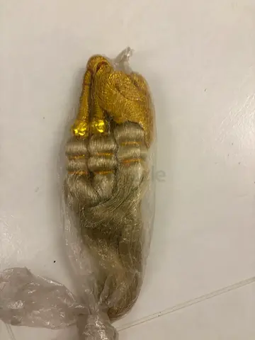 Blonde-Gold Synthetic Hair Extension Piece (Unused)