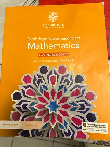 Cambridge Lower Secondary Mathematics Learners Book 7 (Second Edition Cambridge)