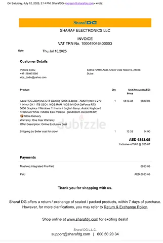 ASUS ROG Zephyrus G14 (2025) – Brand New, Never Used