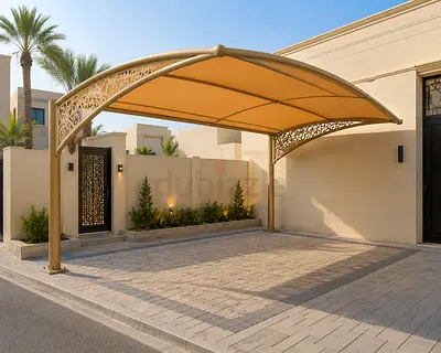 Metal Frame Carport Canopy / Covered Parking Shade