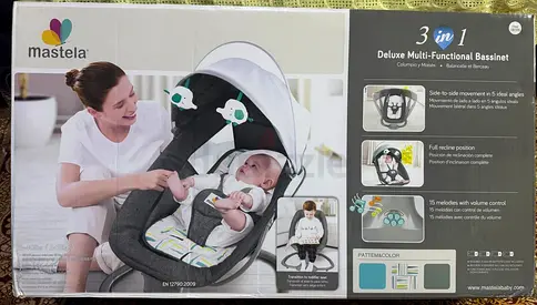 Mastela 3-in-1 Deluxe Multi-Functional Baby Bassinet / Rocker