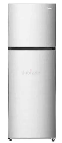 Silver Midea top mount refrigerator 266L - excellent working condition
