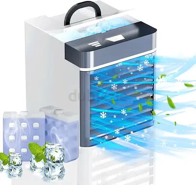Portable Personal Air Cooler - Small Evaporative Cooler with Ice Packs
