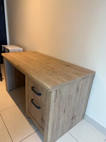 Wooden work table/ study table with  Drawers - Light Oak Finish