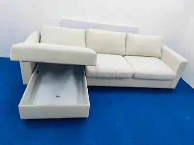 Expensive quality high quality Ikea vimle beige color lshape sofabed with storage
