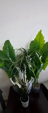 Set of 4 Decorative Artificial Potted Plants - Perfect for Home or Office