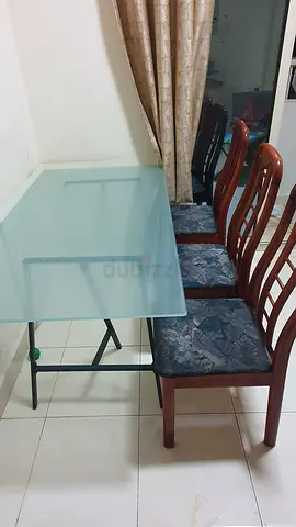 Used metal table legs / base - sturdy black steel frame (set of 1)