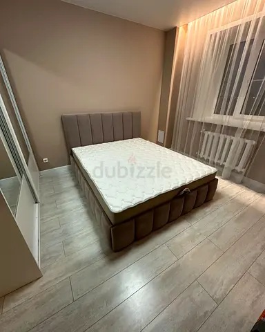 Queen upholstered bed frame
