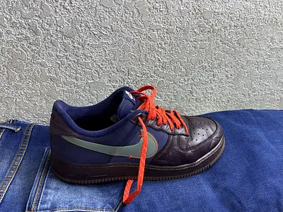 Nike Air Force 1 Mens Shoe - Dark Blue/Black