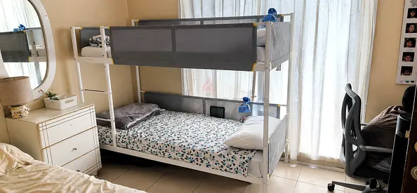 MOVING SALE - IKEA - Metal Bunk Bed with Mattress