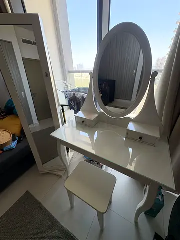 IKEA HEMNES dressing table with stool