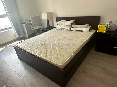Bed for Sale !!! (With mattress) and one side table