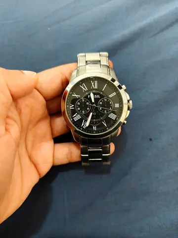Fossil Mens Quartz Watch, Chronograph and Stainless Steel - used