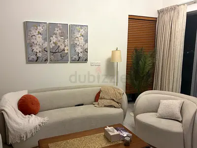 Brand New  Beige Curved Sofa and Armchair Set