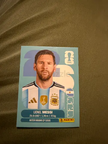 Panini Lionel Messi World Cup Sticker / Trading Card (Single) - Argentina