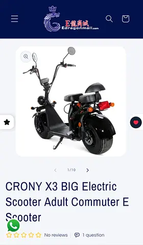 Crony X3 Big Electric Scooter Adult