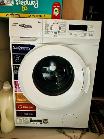 Super General 6kg Front Load Washing Machine - Good Working Condition
