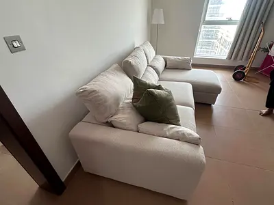 Ikea Eskelstuna L shape sofa bed Beige