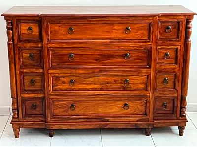 Marina solid wood chest of drawers