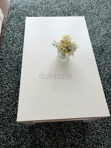 White Rectangular Coffee Table - Simple Modern Design