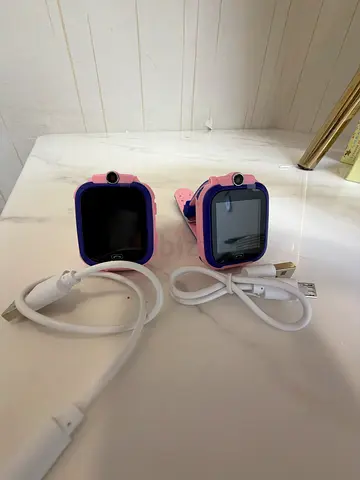 Pair of Kids GPS Smartwatches with Chargers - Working Condition