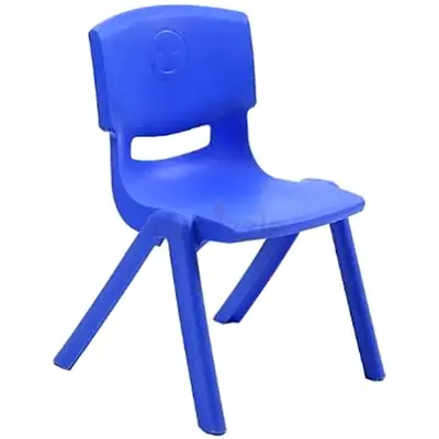 Blue Plastic Kids Chair - Lightweight Classroom/Playroom Seat