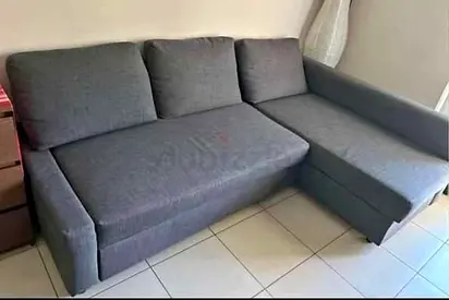 IKEA Gray FRIHETEN L Shape Sofa 204 x 140 cm