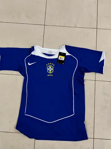 Blue Brazil Nike Football Jersey 2002 - New with Tags, Mens Size M replica