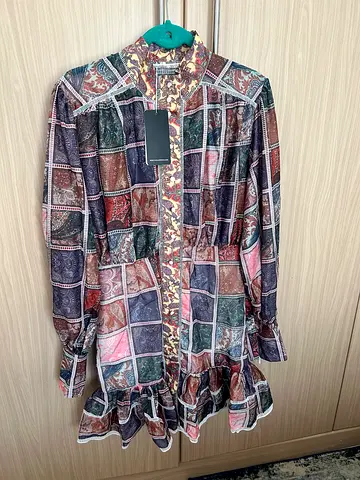 Chic le Frique lightweight patterned dress M-L  with tags (new)