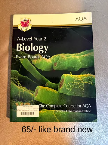 CGP A-Level Year 2 Biology (AQA) - Complete Course, Like New