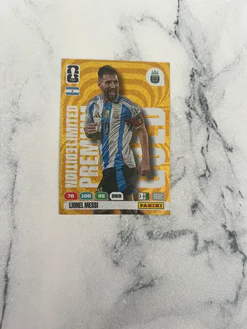 Limited Edition Lionel Messi Football Trading Card