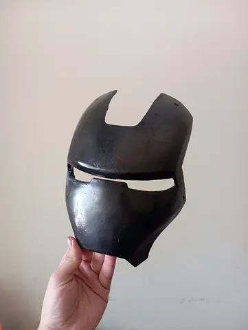 Iron man mk7 prototype chrome faceplate (Single Piece) negotiable