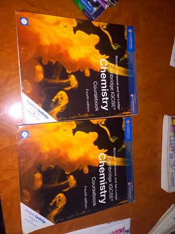 Chemistry igcse Cambridge textbook fourth edition 20 aed each
