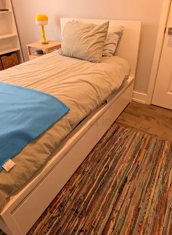 Malam single  bed 90/200cm bed and Ikea mattress is available in excellent condition,