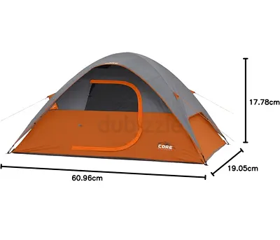 CORE Tents for Family Camping, Hiking and Backpacking | 4 Person / 6 Person / 9 Person / 11 Person D