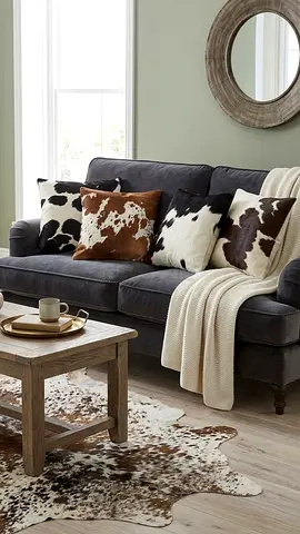 Genuine cowhide pillow covers
