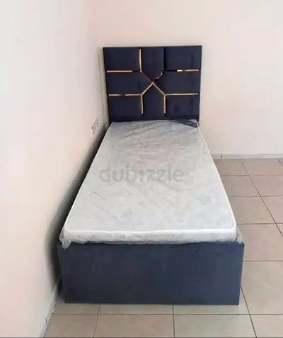 Single bed frame with mattress