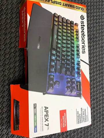 SteelSeries Apex 7 TKL Mechanical Gaming Keyboard (Boxed) - RGB, OLED
