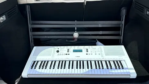 Portable 61-Key Electronic Keyboard with Built-in Speakers + Free Keyboard Heavy Stand
