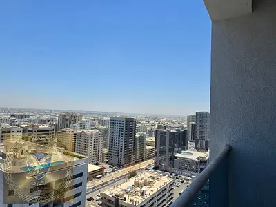 Two bedroom apartment for annual rent in Al Majaz 1 Master bedrooms Built in wardrobes Balcony with panoramic view Super deluxe finishing