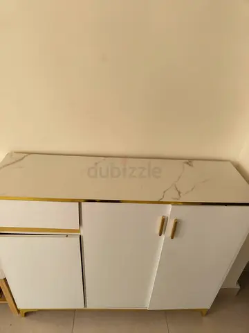 Urgent! White and Gold Storage Cabinet