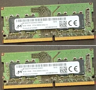 Micron 8GBX8GB (16GB) DDR4 RAM