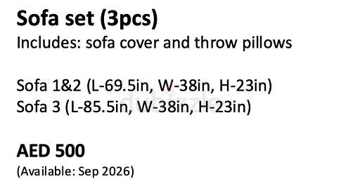 Sofa set (3pc Modular)