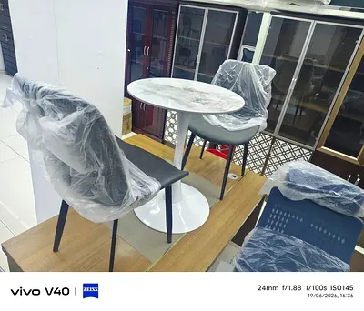 Coffee table and chair brand new