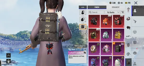PUBG acc for sell with 9 big materials along with lots of popularity and lucky coins in account.