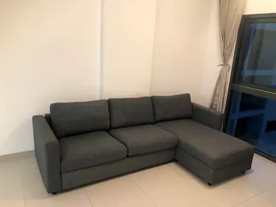 Like new condition IKEA vimle grey color lshape sofabed